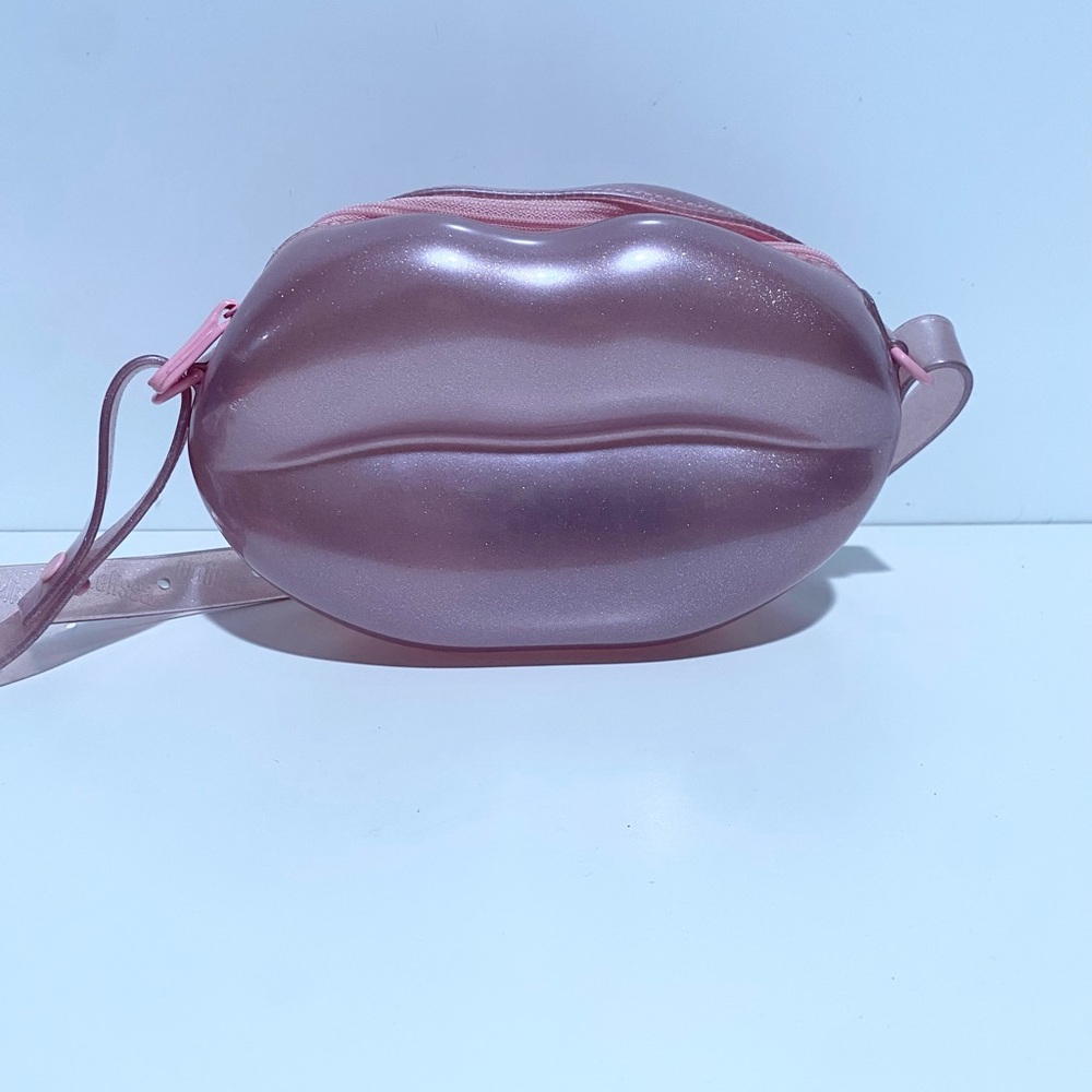 Melissa Rose Glitter Lips Bag Crossbody Belt Bag - Picture 5 of 11